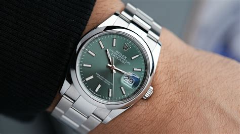 rolex datejust 31 green dial|rolex datejust 36mm mint green.